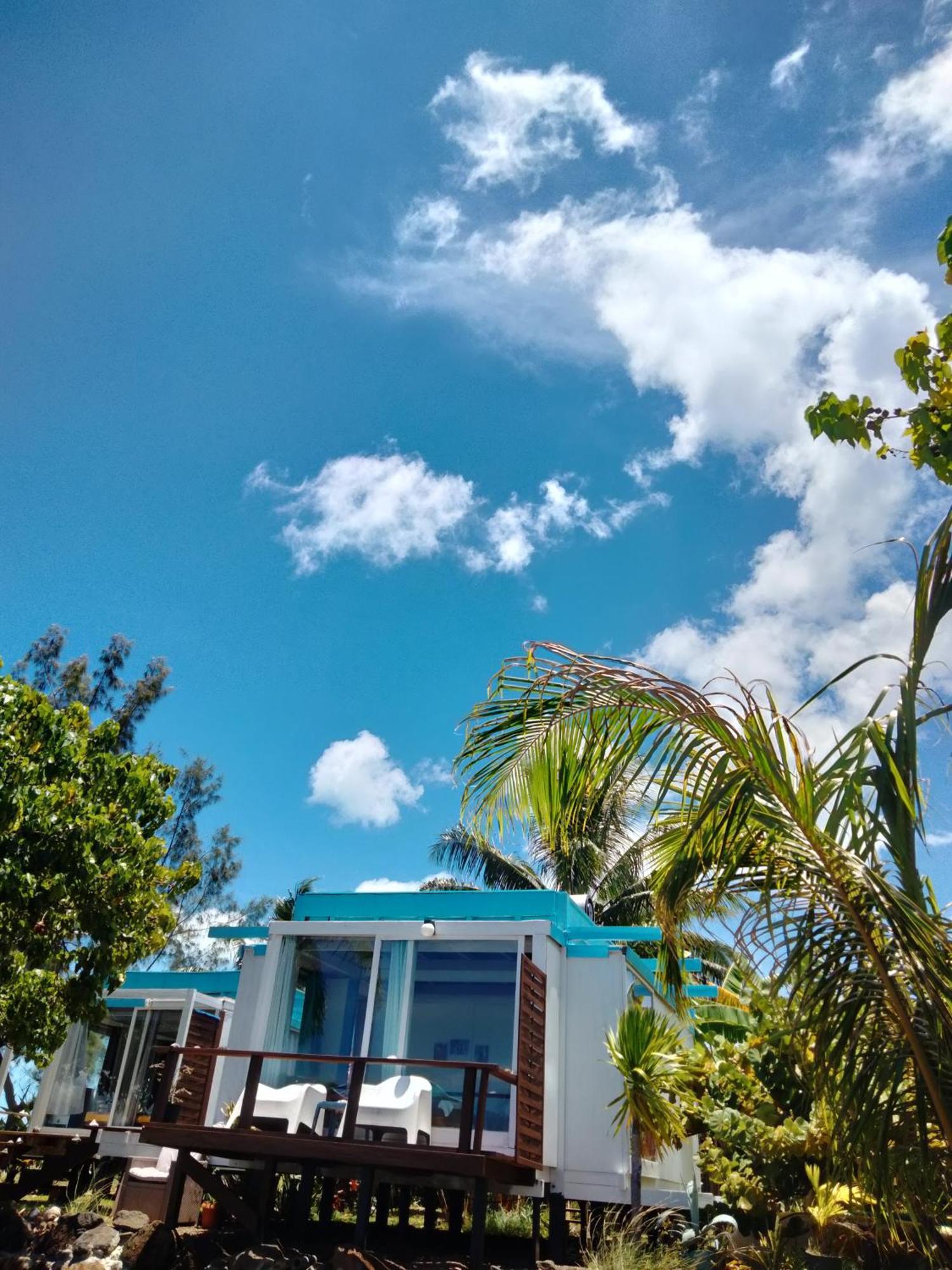 Bungalow Vue Lagon 180 Degre, La Maison Bleue モーレア島 エクステリア 写真